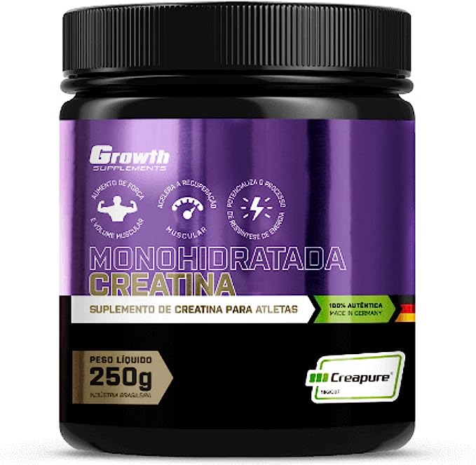 Creatina Monohidratada Creapure 250g - Growth Supplements