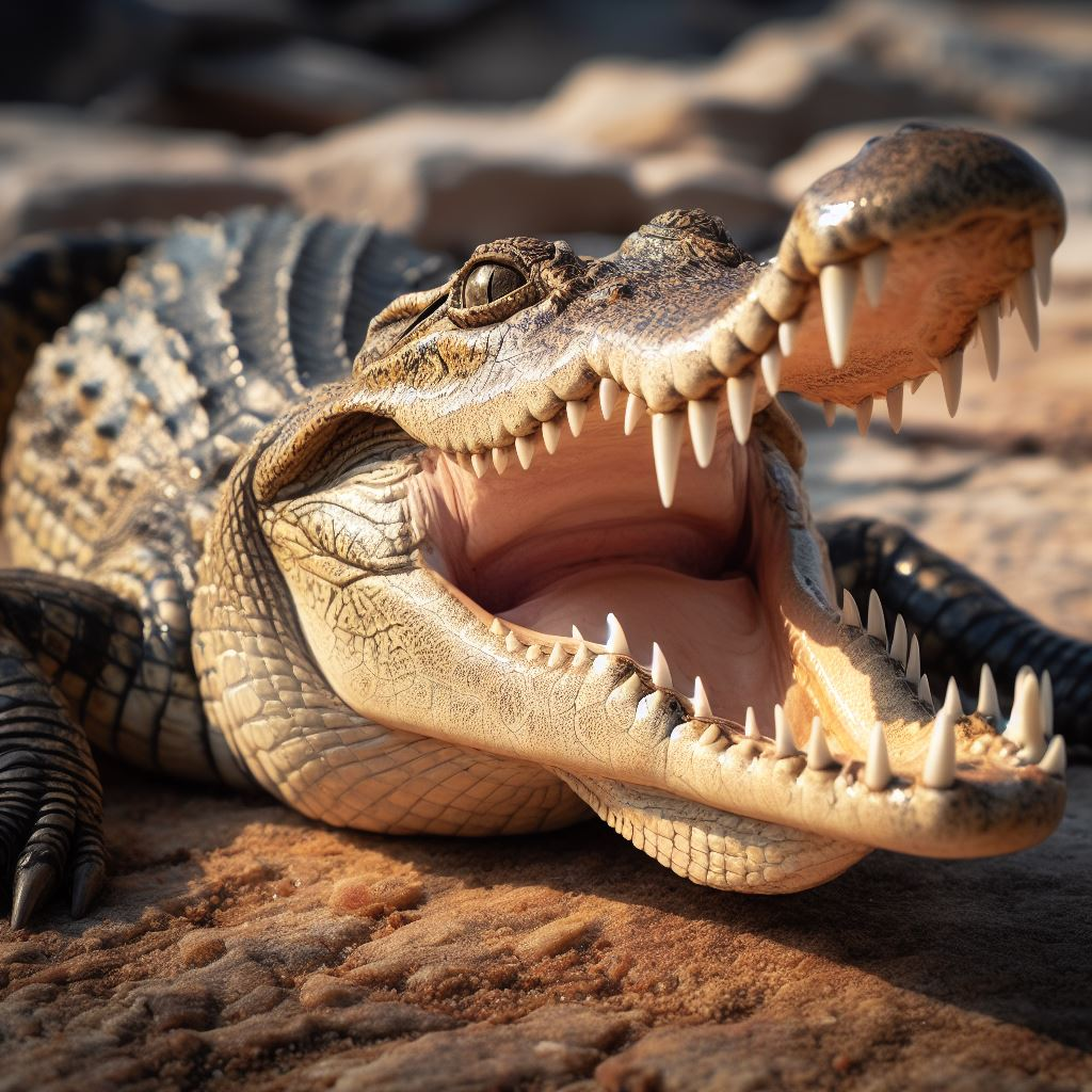 Crocodilo-do-Nilo (Crocodylus niloticus)