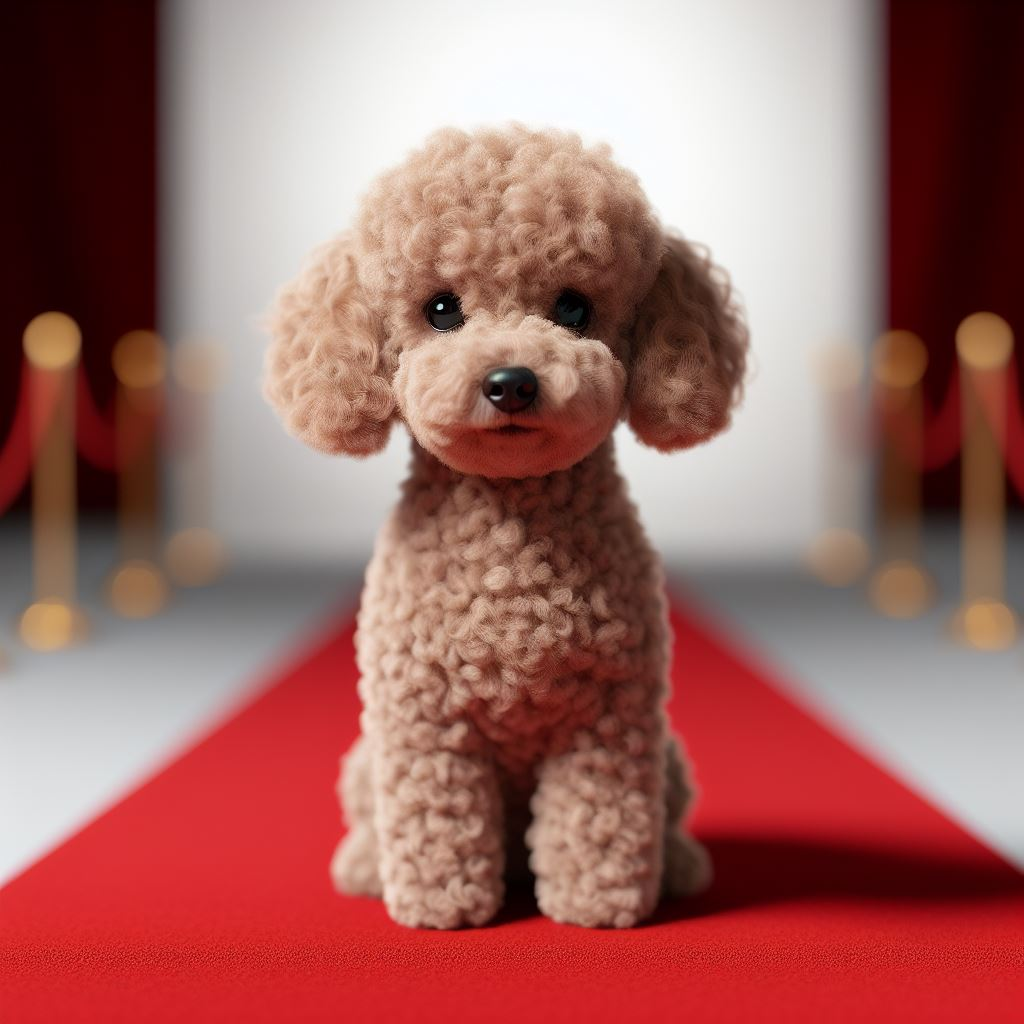 Poodle Miniatura - cachorrinho pequenininho peludinho