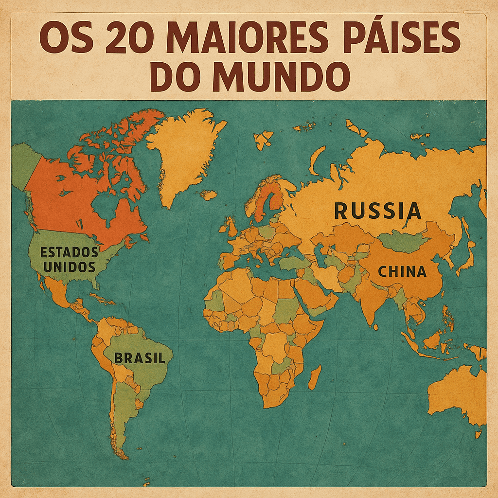 Os 20 Maiores Países do Mundo em Território (Ranking Atualizado)