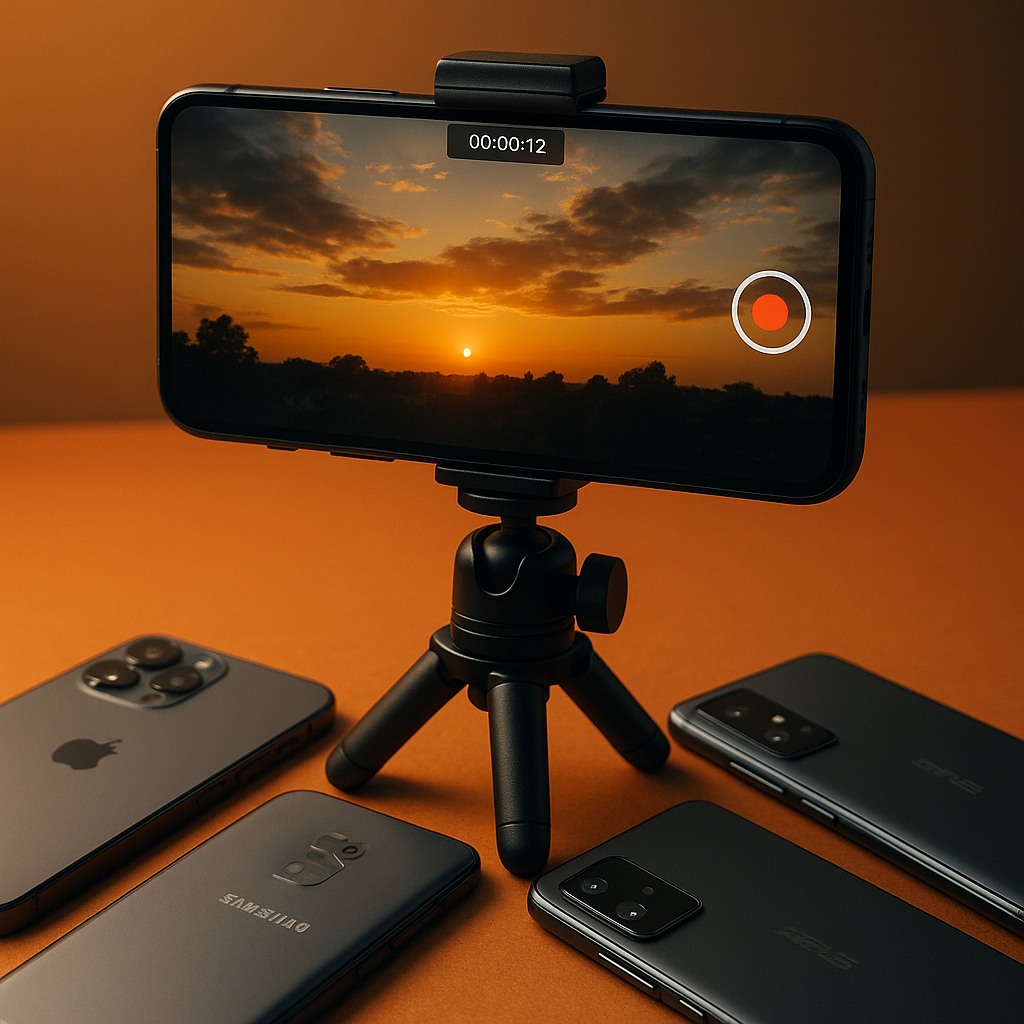 Os 12 Melhores Celulares para Gravar Vídeos de 2026: iPhone, Samsung, Asus e mais!